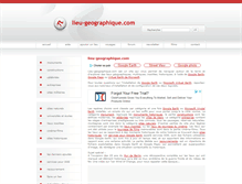 Tablet Screenshot of lieu-geographique.com